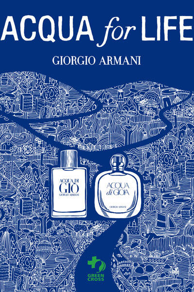 Giorgio Arman(乔治阿玛尼)i×Acqua for Life 开启生命之水计划